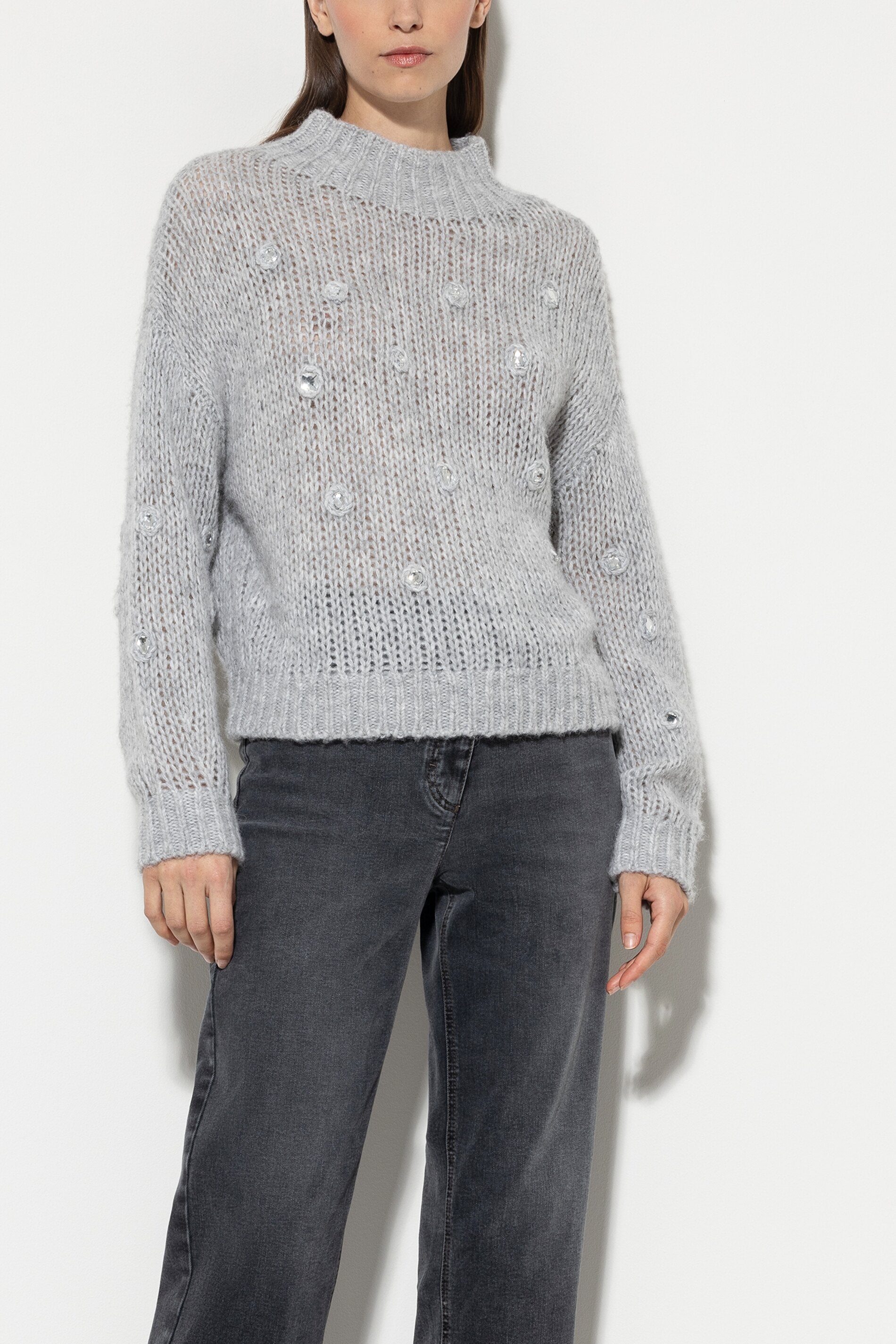 Turtleneck made from a wool blend