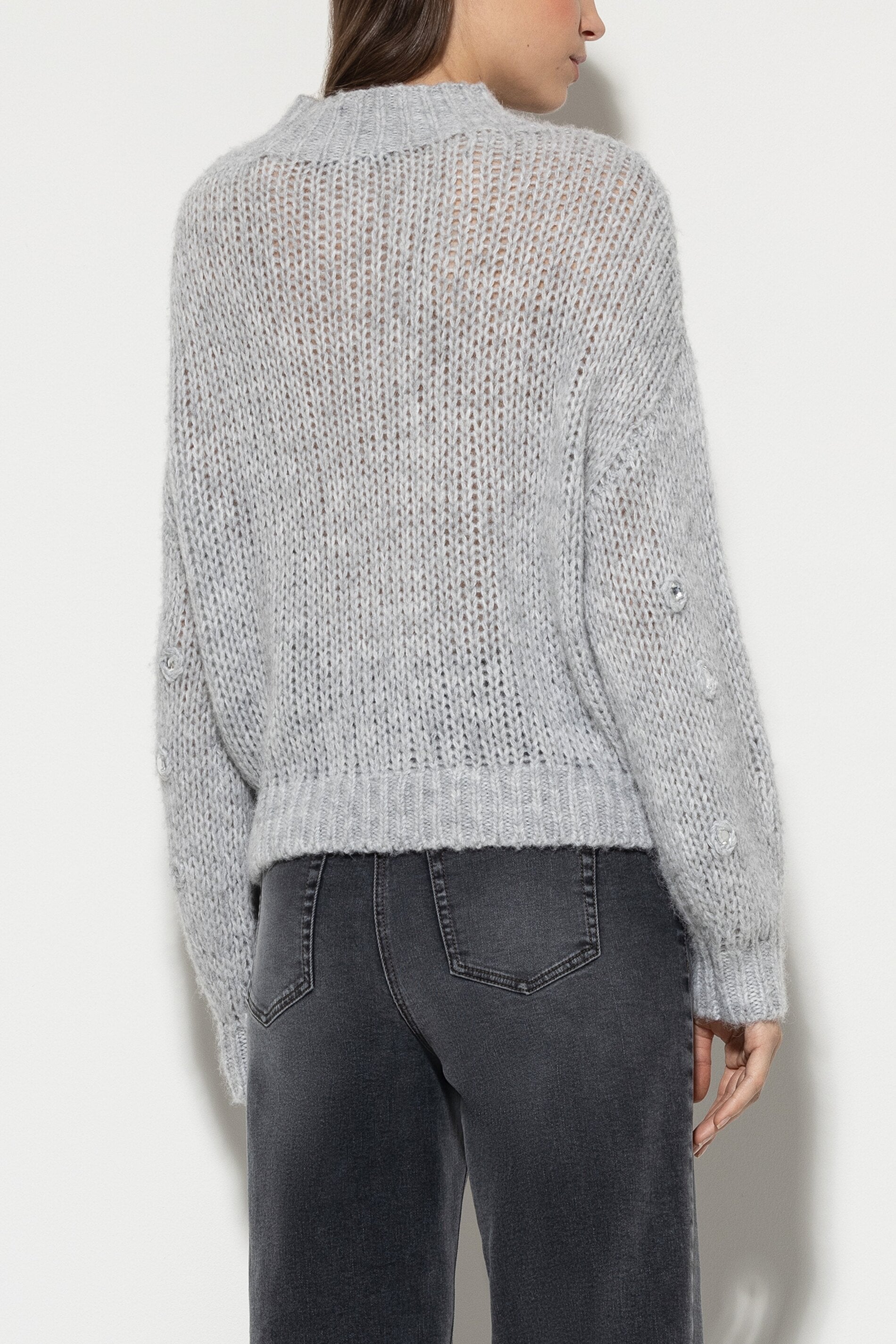 Turtleneck made from a wool blend