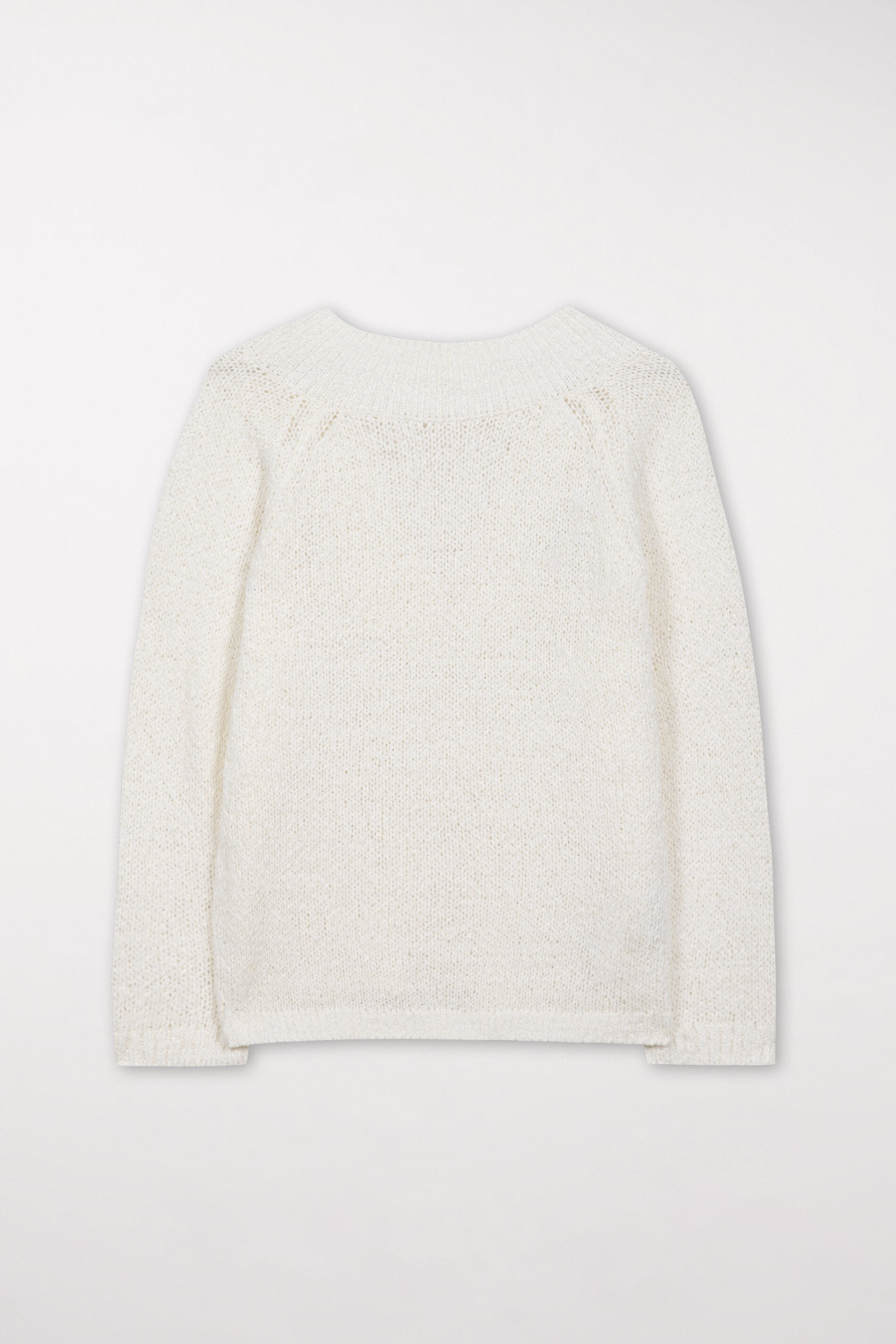 Sweater with back neckline