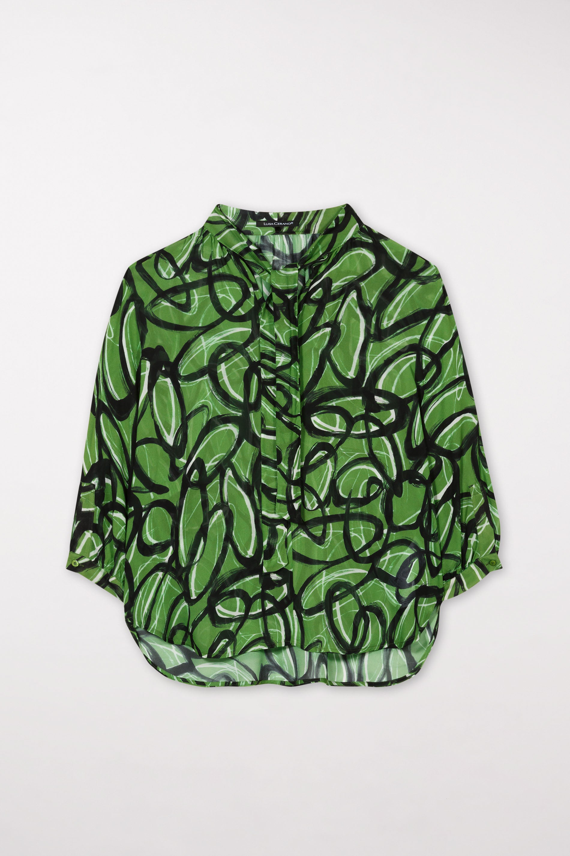 #Farbe_the curly graphic print green