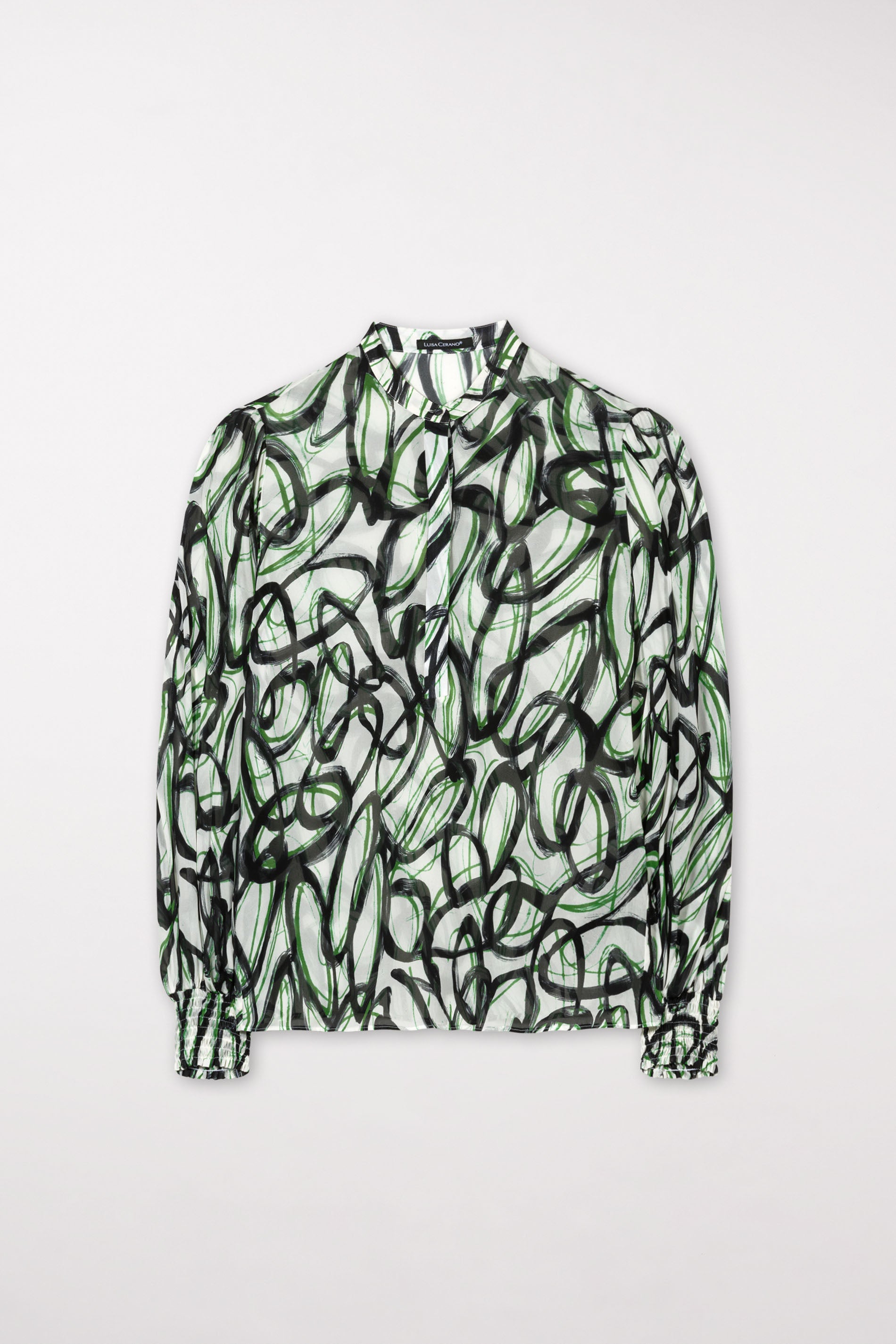 #Farbe_the curly graphic print-chalk