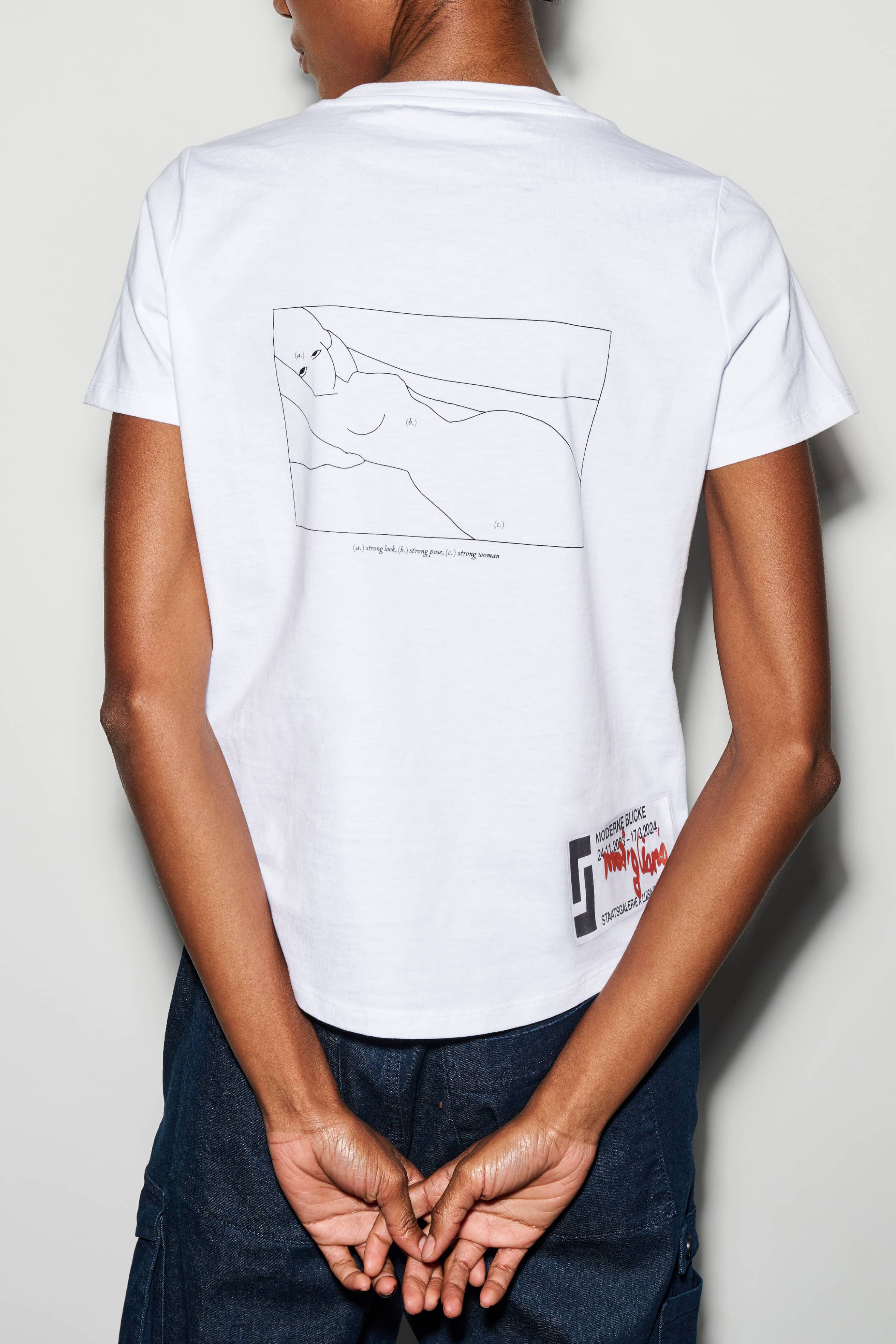 T-Shirt mit Modigliani-Print