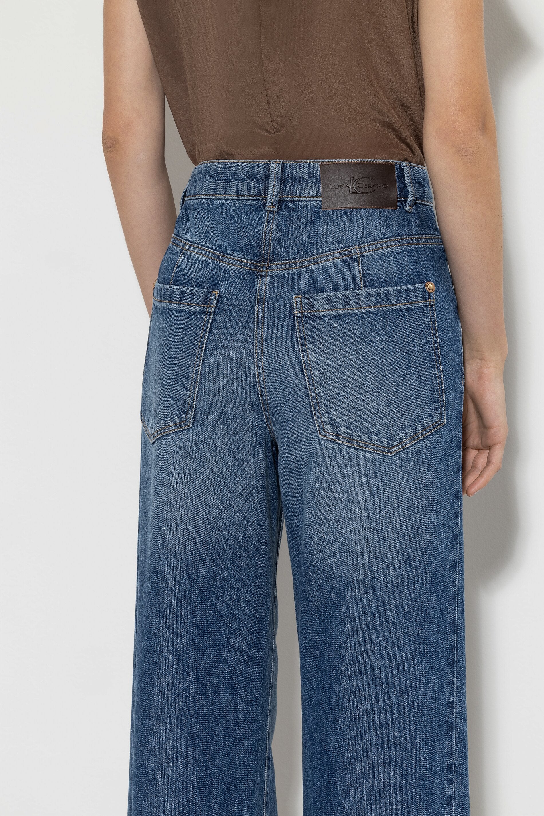 Denim grande largeur