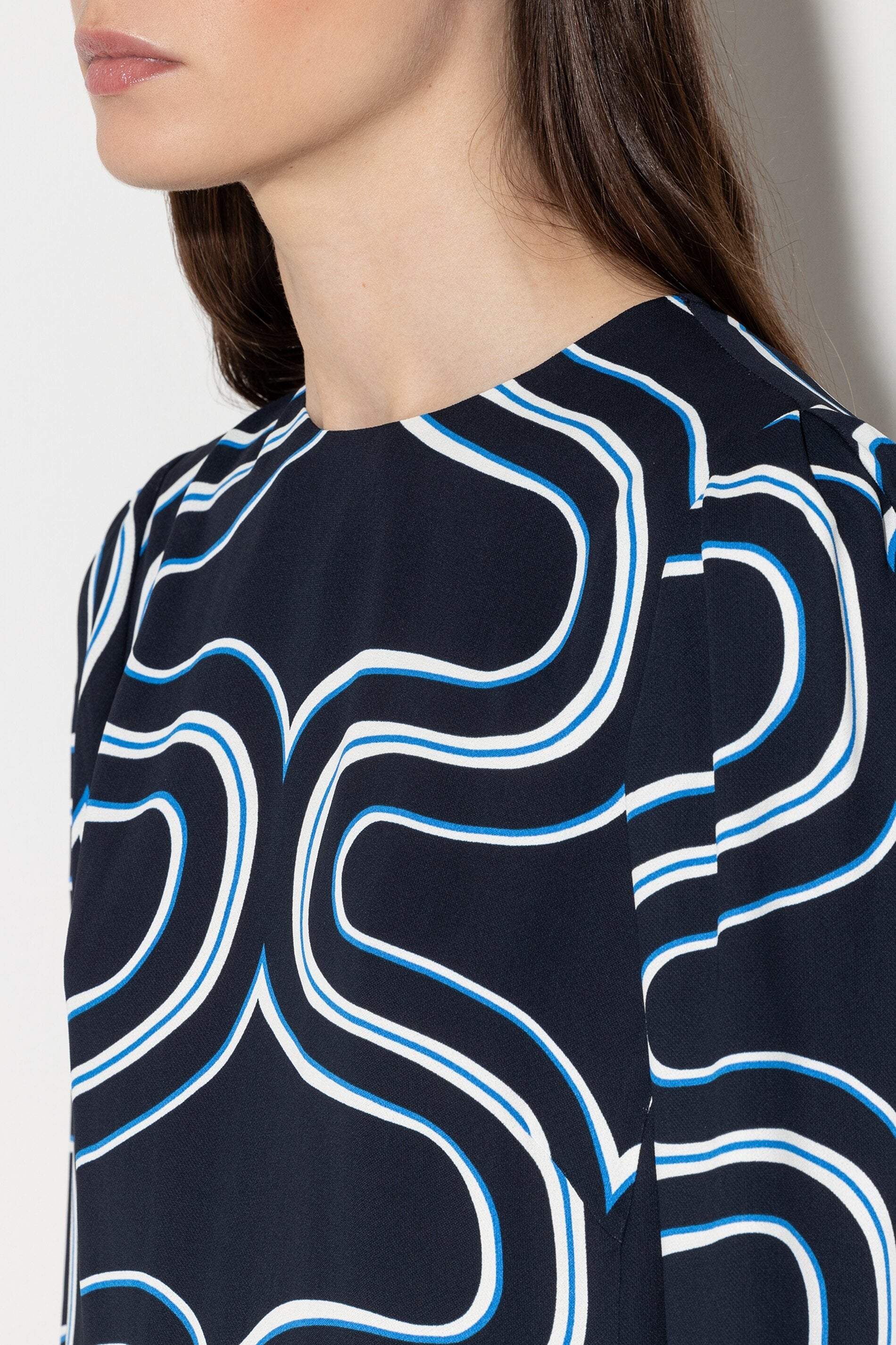 Minikleid mit Wave-Print