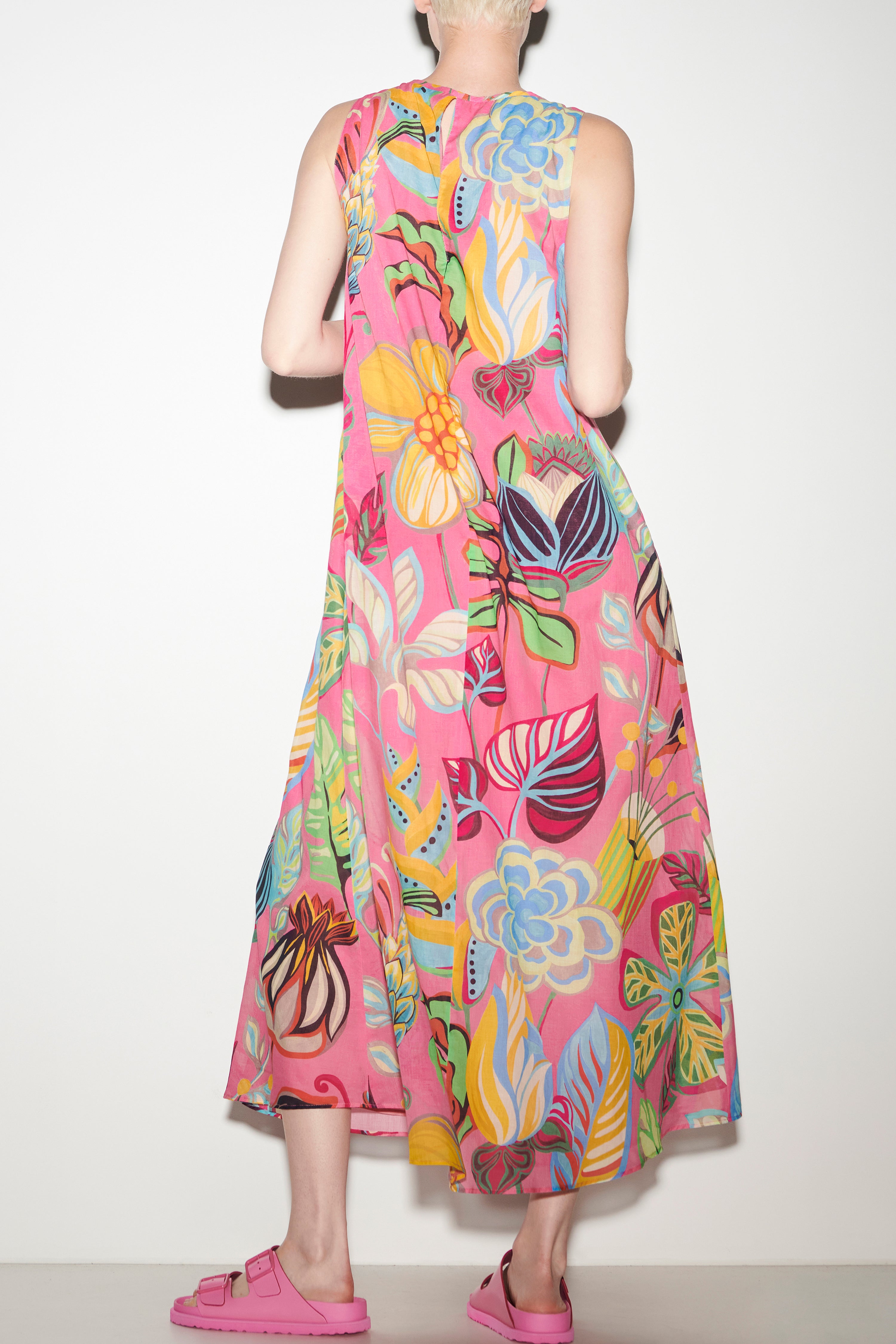 Slipdress mit Caribbean-Print